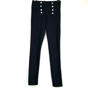 Mine Black Trousers with Silver Accents